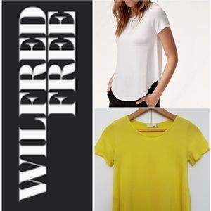 WILFRED FREE Esther T-Shirt Size XXS ARITZIA Yellow